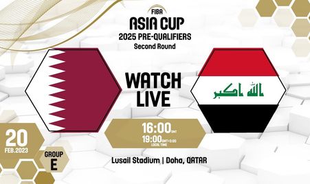 Qatar v Iraq | Full Basketball Game | FIBA Asia Cup 2025 Pre-Qualifiers