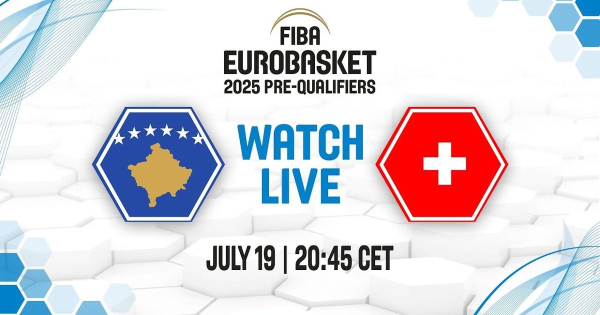 Kosovo v Switzerland | Full Basketball Game | FIBA EuroBasket 2025 Pre