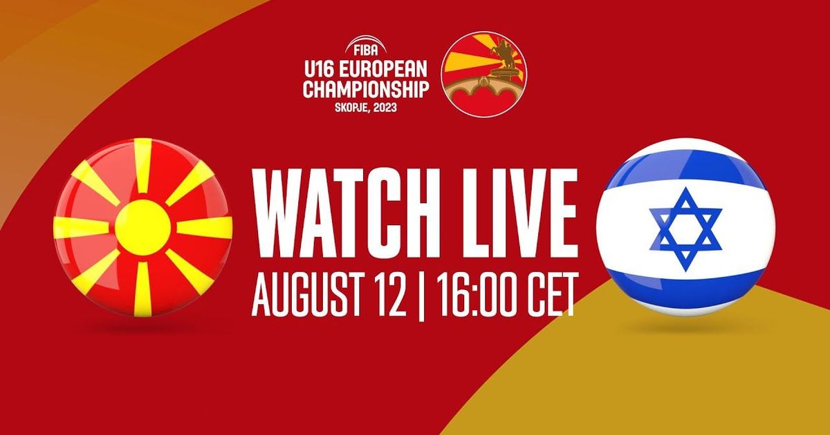 North Macedonia v Israel | Full Basketball Game | FIBA U16 European