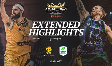 Semi-Finals: AEK Betsson BC v Unicaja | Full Game Highlights | #BasketballCL 2025