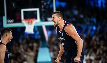nikola jokic playing for serbia