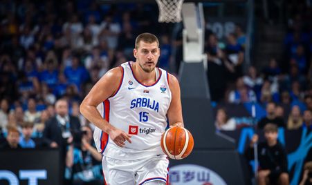 nikola jokic was close to a triple double in 23 minutes of action against estonia