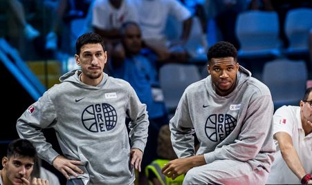 Giannis antetokounmpo has missed the last two games for greece
