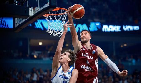 porzingis led latvia during Group A of the EuroBasket