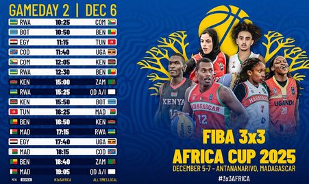 LIVE 🔴 FIBA 3x3 Africa Cup 2025 | Day 2 - Session 1 | 3x3 Basketball