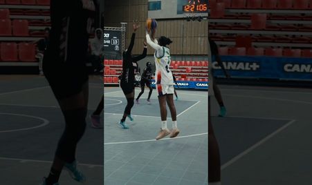 Straight CASH on that two! 🪣🇰🇲#3x3Africa