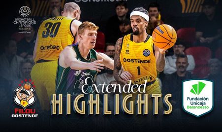 Filou Oostende v Unicaja | Full Game Highlights | #BasketballCL 2025-26